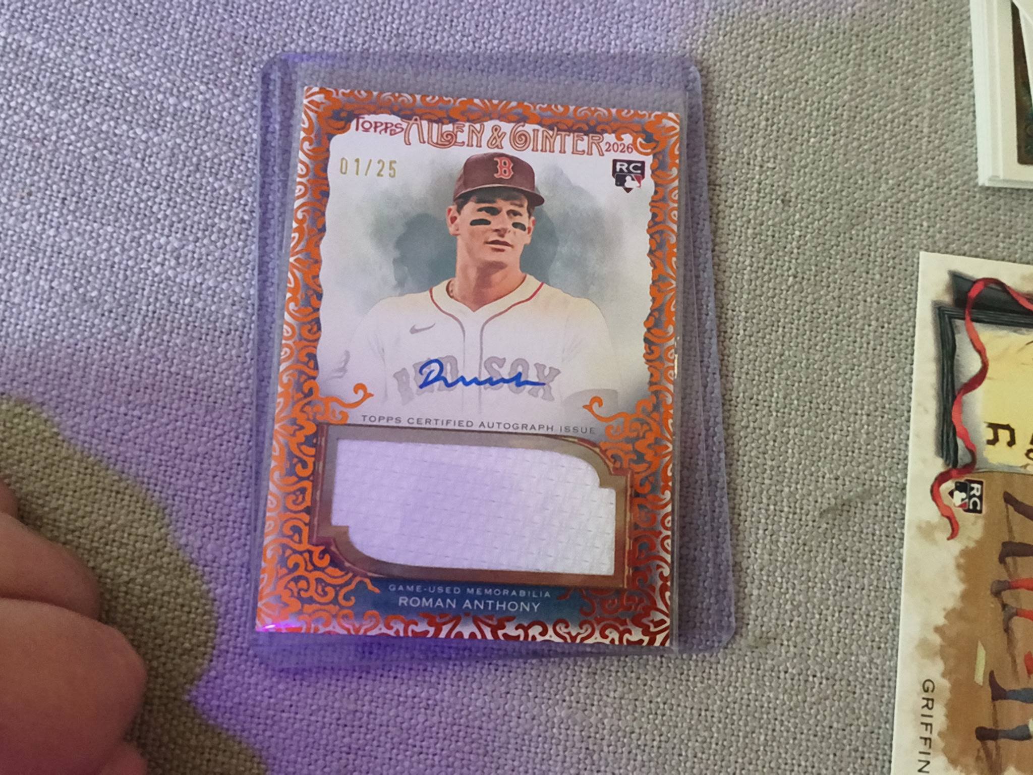 Topps Allen & Ginter 2026 Roman Anthony Kurtz autos