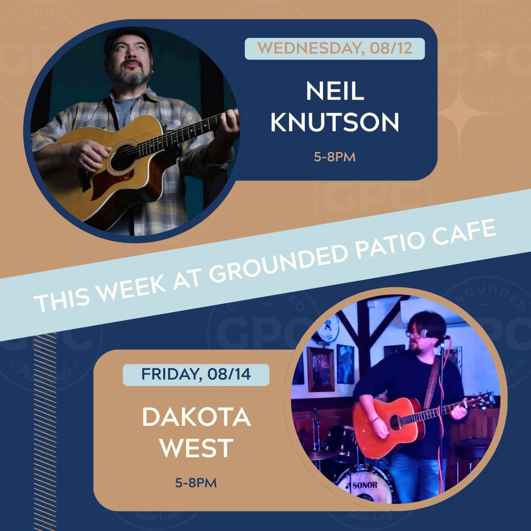  Manカレンダー Live music at grounded patio cafe august 2026