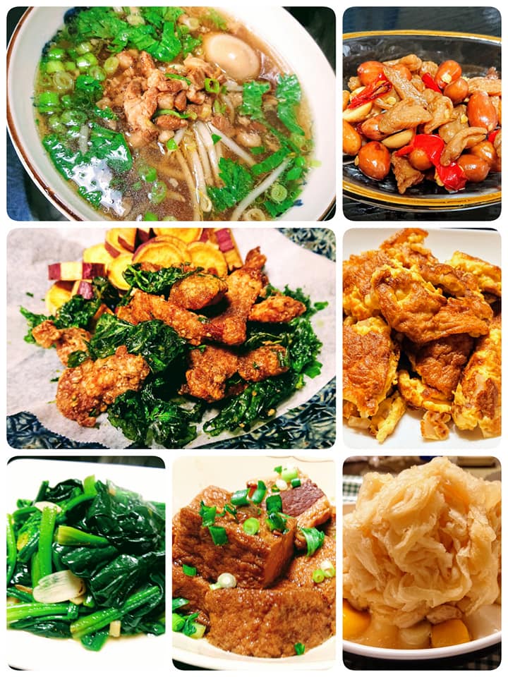 台湾フードとスイーツの店 Yuan縁 エン 干し大根落花生辛炒め 豚ロース台湾風揚げ さつま芋素揚げ 銘柄ｓｐｆ豚 ロース使用 紅はるかを使用 滷肉湯麺 干し大根たまごオムレツ 薬膳五香滷豆腐 清炒波菜 ほうれん草にんにく炒め 花生芋圓