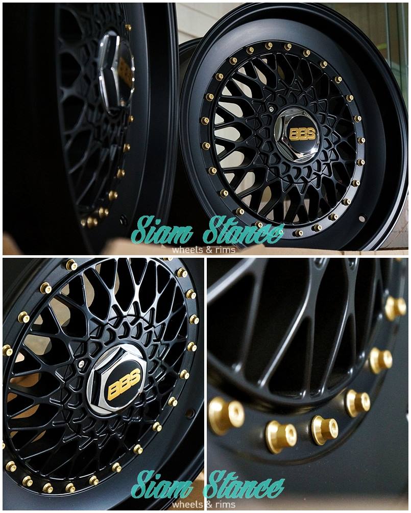 Siam Stance wheels & rims - สยามสแต๊นซ์ - ล้อ BBS RS Slant Lips สีดำ ...