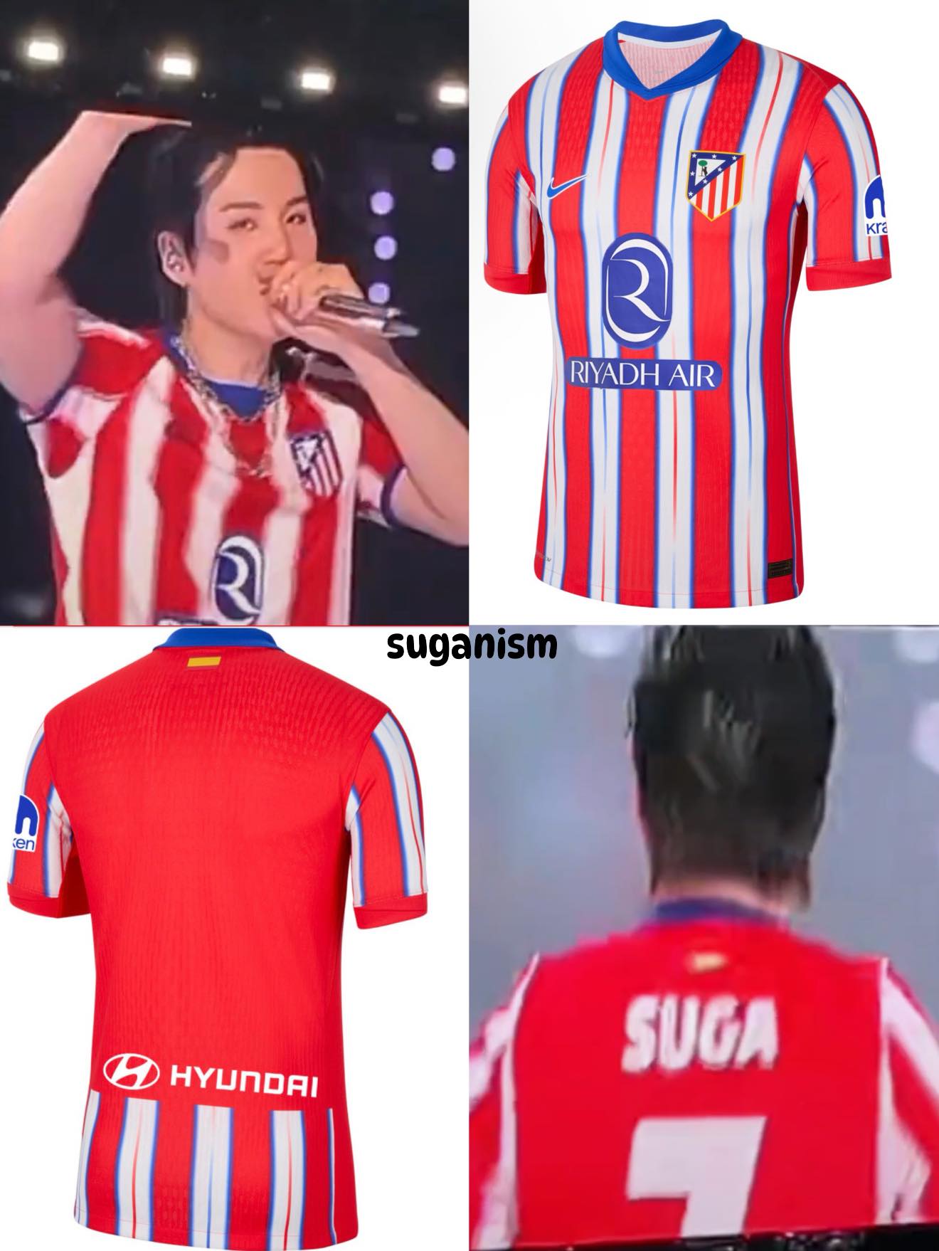 BTS ARIRANG TOUR IN MADRID DAY 2 ] Yoongi wearing “ SUGA 7