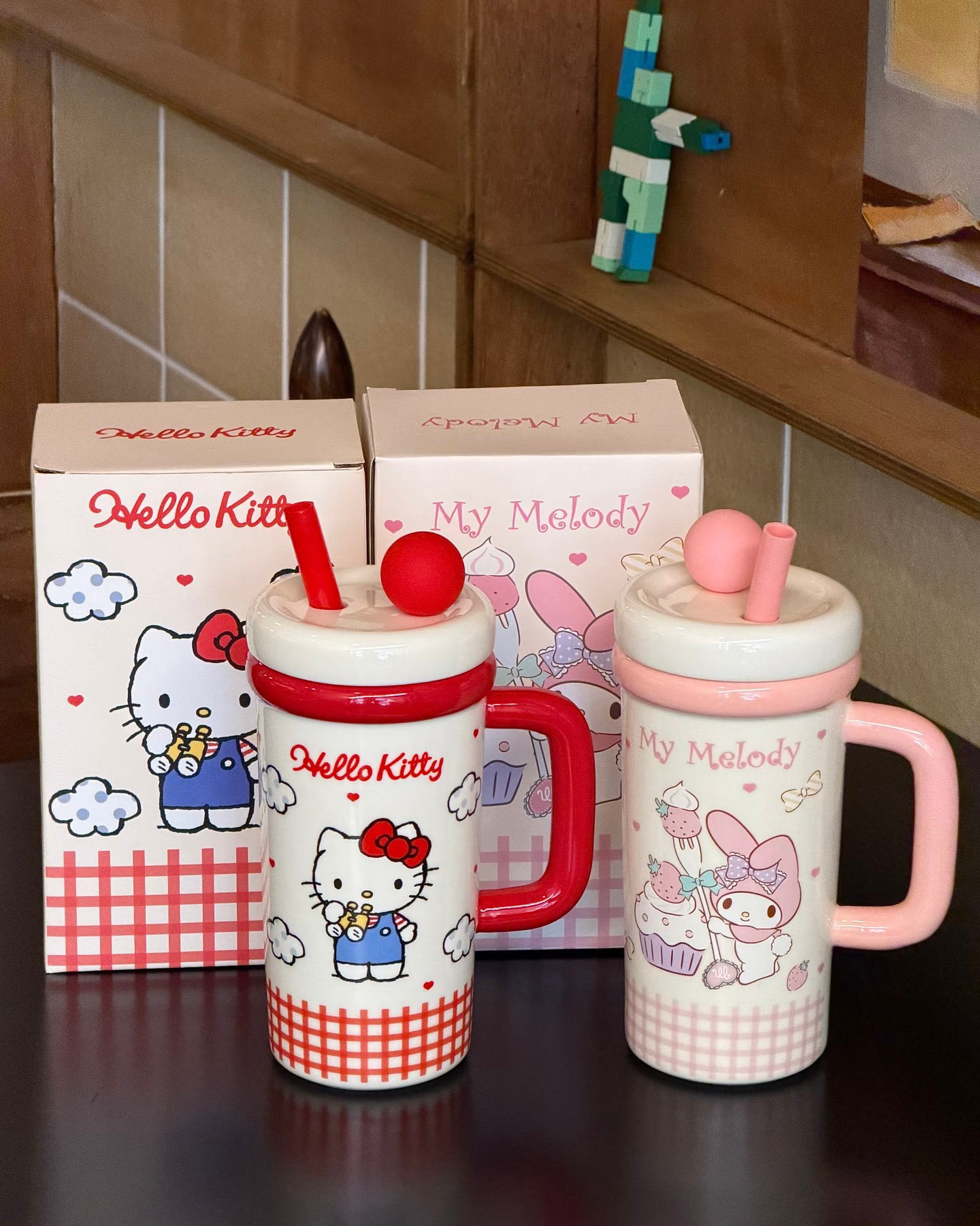 🍒Available in stock 🍒 Sanrio HelloKitty Thermal Mug Cartoon