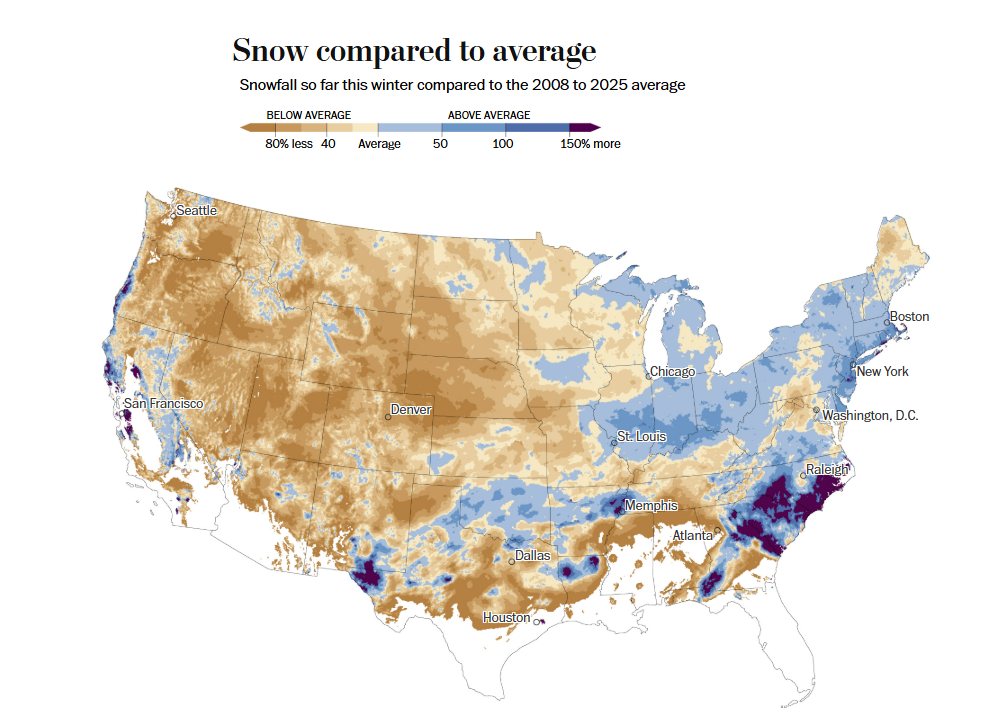 L2 - See the places that have gotten the most (and least) snow this ...