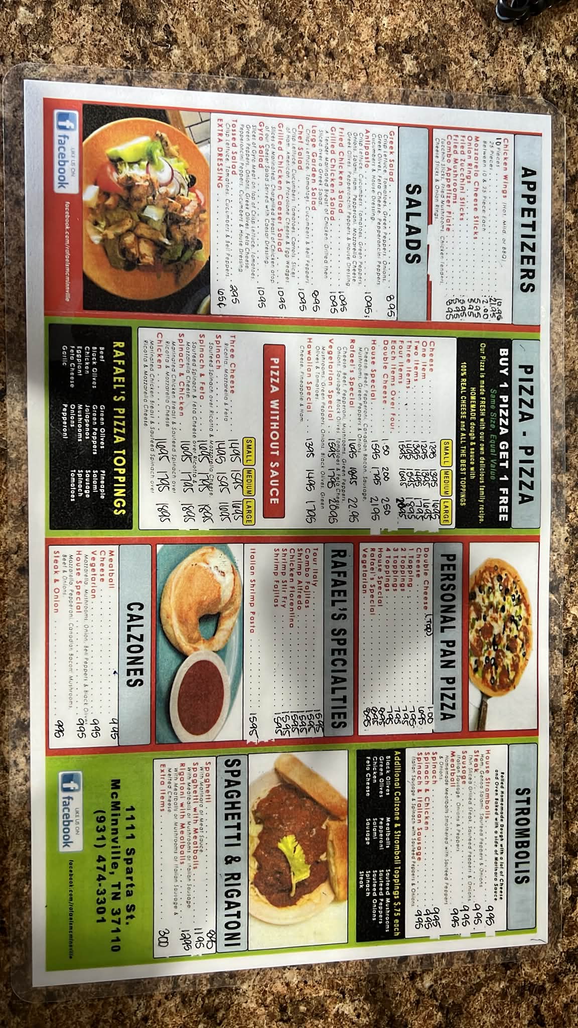 Rafael's Italian Restaurant | McMinnville TN