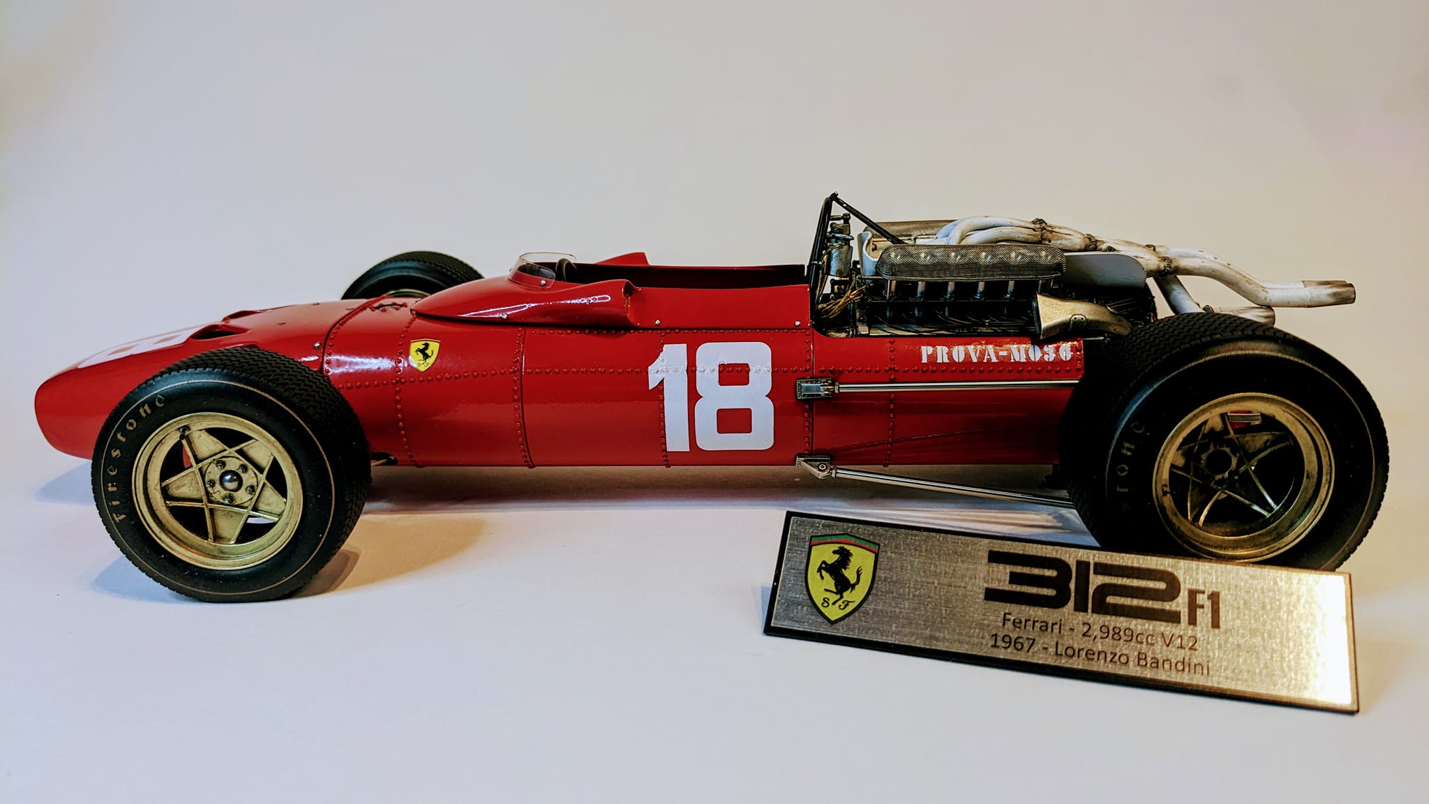 Ferrari 312 F.1 1:12 scale model by MFH