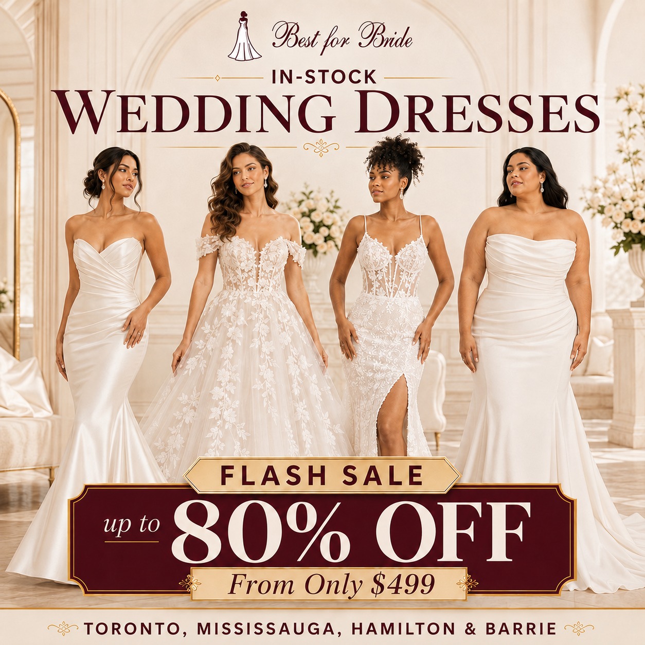 80 bridesmaid dresses for sale Best Bride Flash Sale: Up to 80% Off Designer Wedding Gowns from $499 in Toronto, ON, Mississauga, Hamilton & Barrie Classic – Short Sleeve AL:1426 Costume then choose standard size Color::#38-Cornflower Blue