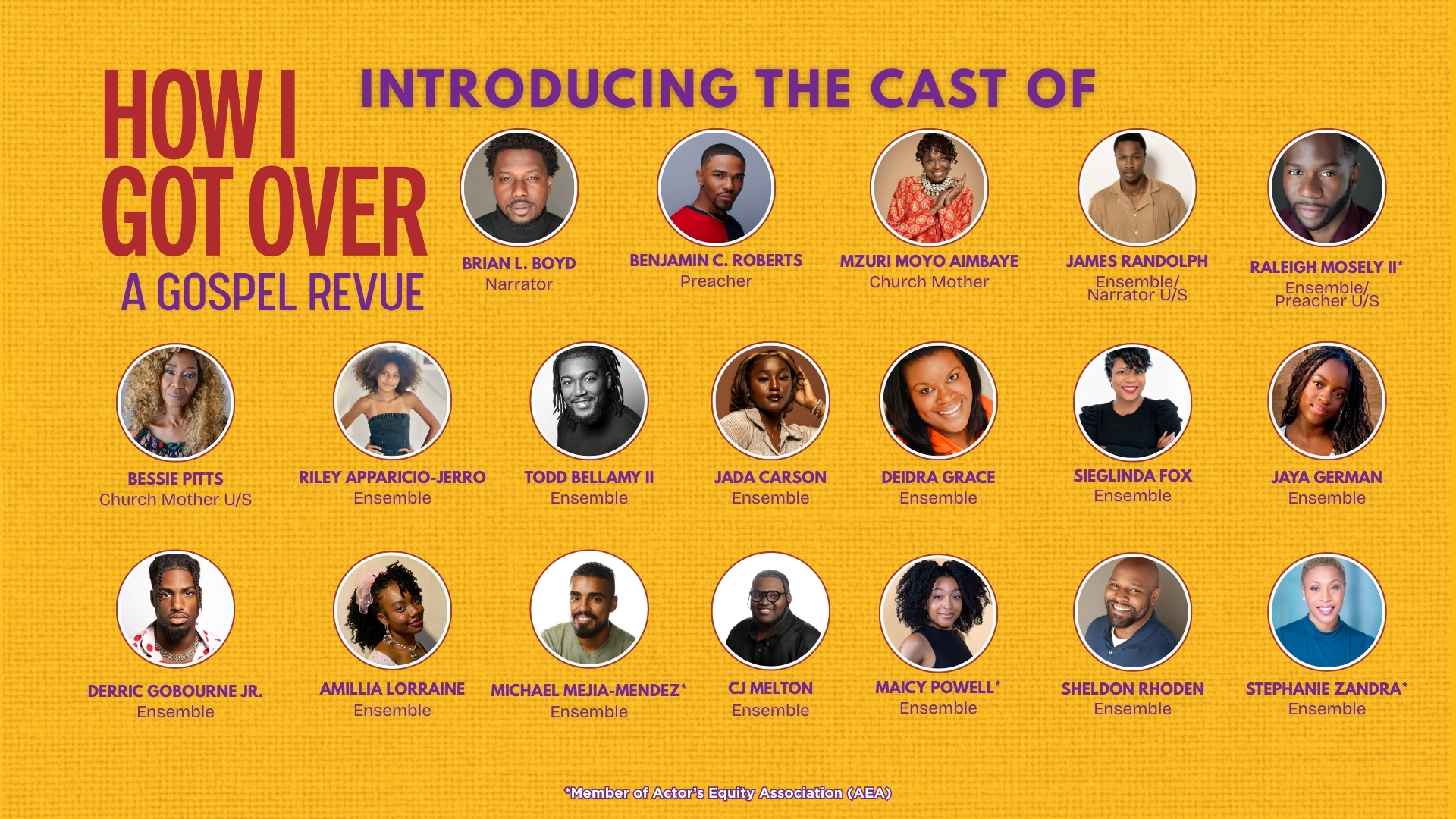Westcoast - Introducing the powerhouse cast of How I Got Over: A Gospel ...