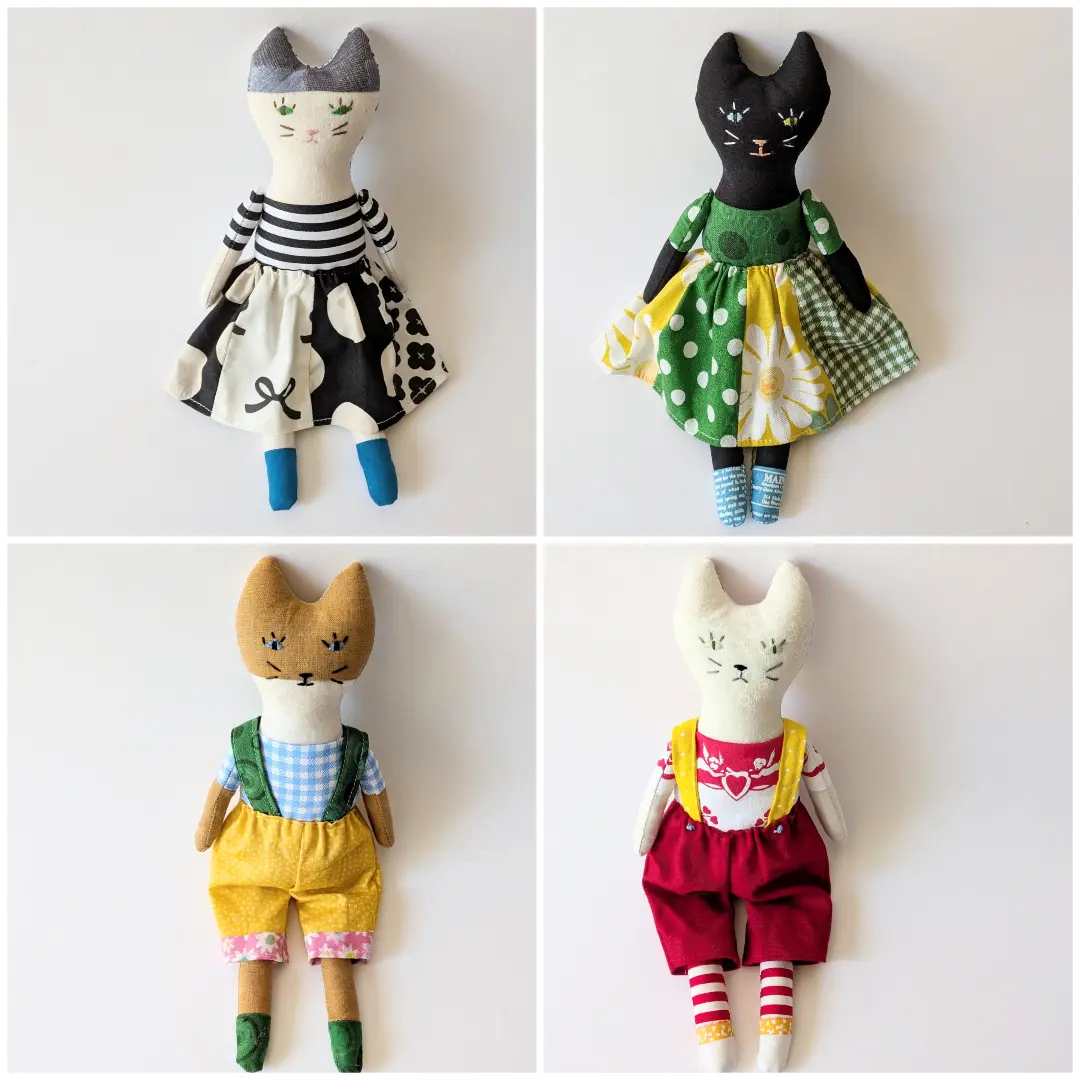 shironeko - ぬいぐるみ作家 江川文子さん新作ねこたち(身長約23cm