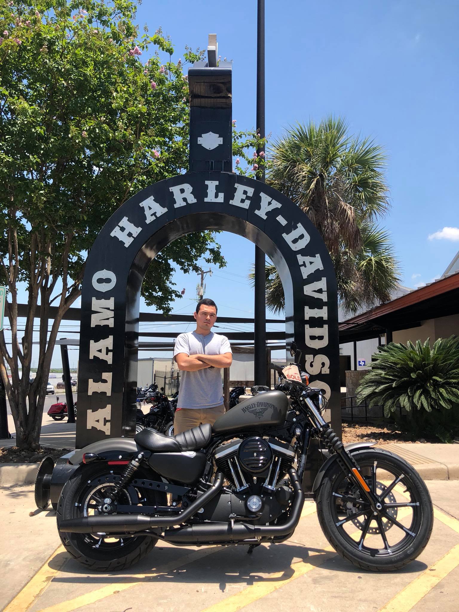 Nicole Galarza's first Harley-Davidson Sportster 883 Low