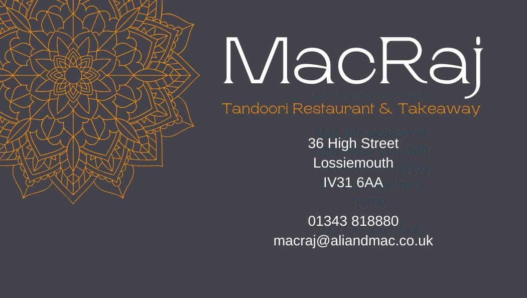 MacRaj Indian Restaurant | Lossiemouth