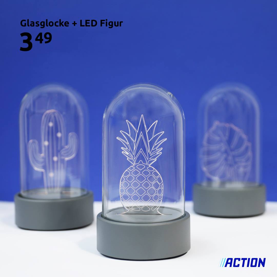 Reif für eine neue Dekoration? Die schönen Figuren in dieser Glocke geben Licht! ✨
