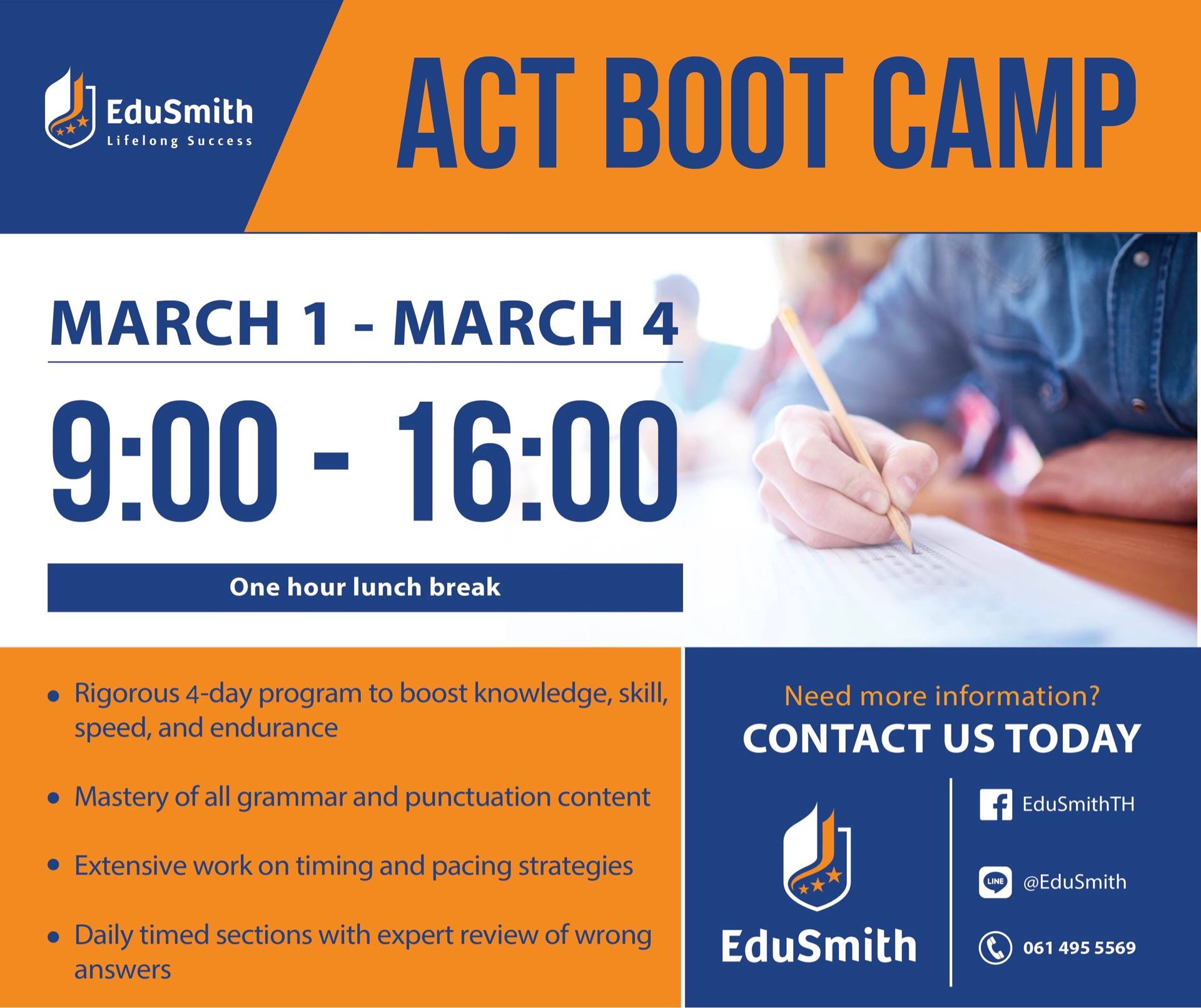 EduSmith - เตรียมความพร้อมก่อนใครกับคอร์ส ACT Boot Camp!... | Facebook