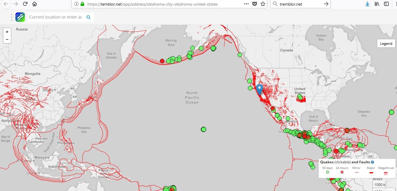 PeaceOnEarth - Today's map of earthquakes and fault lines... | Facebook
