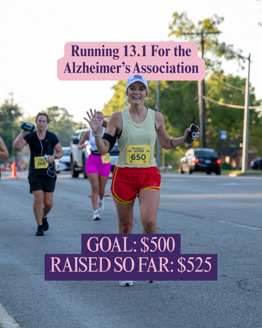 Running 13.1 miles in Belleville Main Street Marathon for