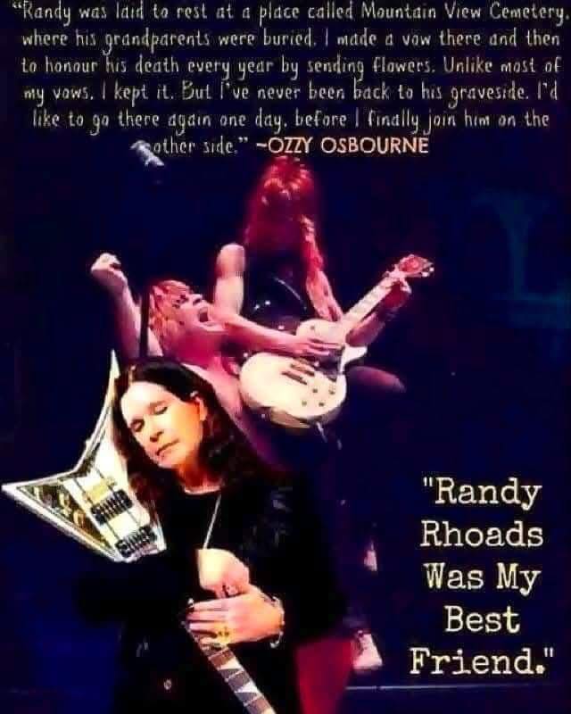 Into - IN REMEMBRANCE Remembering Randy Rhoads, who was born on ...