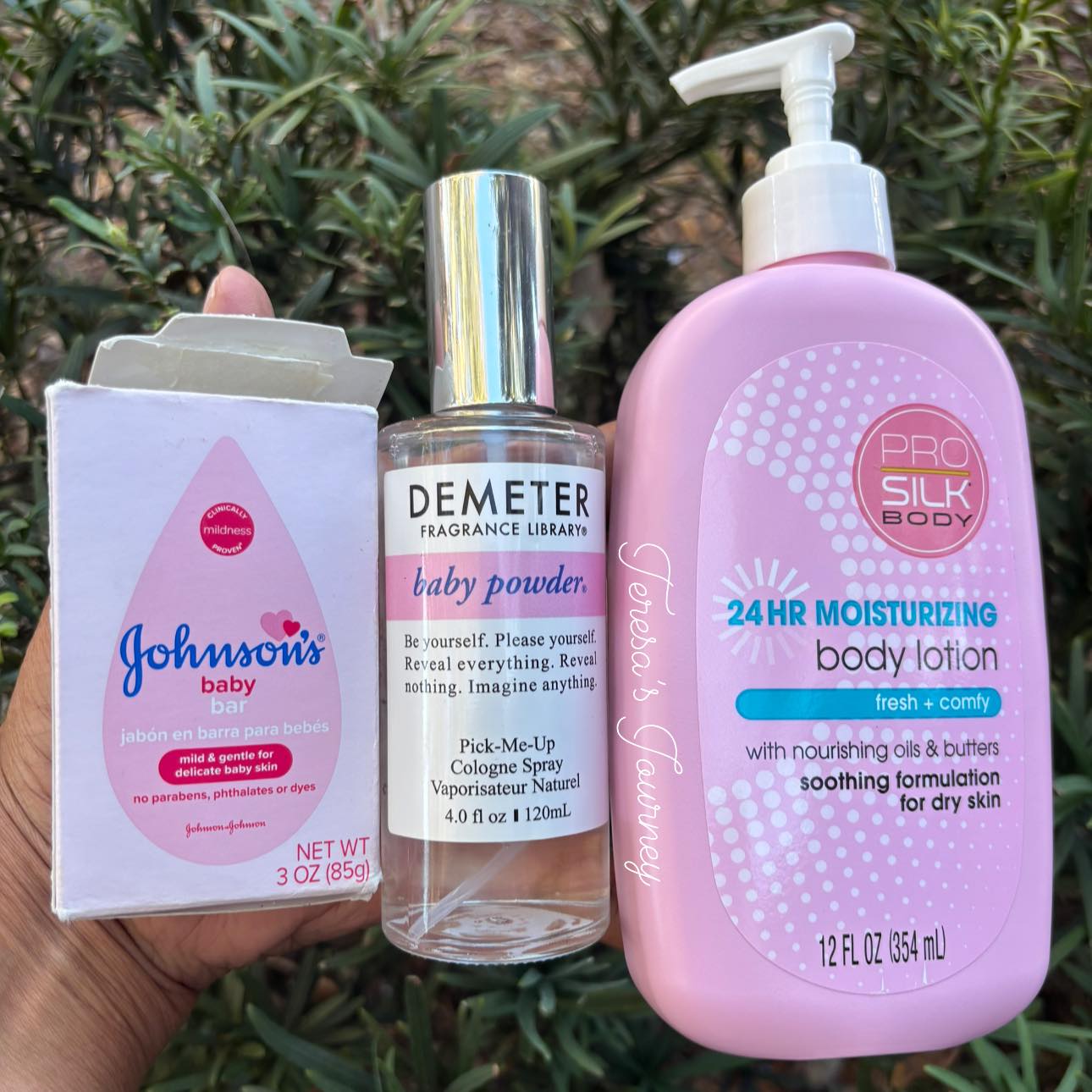 I love this combo, this baby powder... - Teresa’s Journey | Facebook