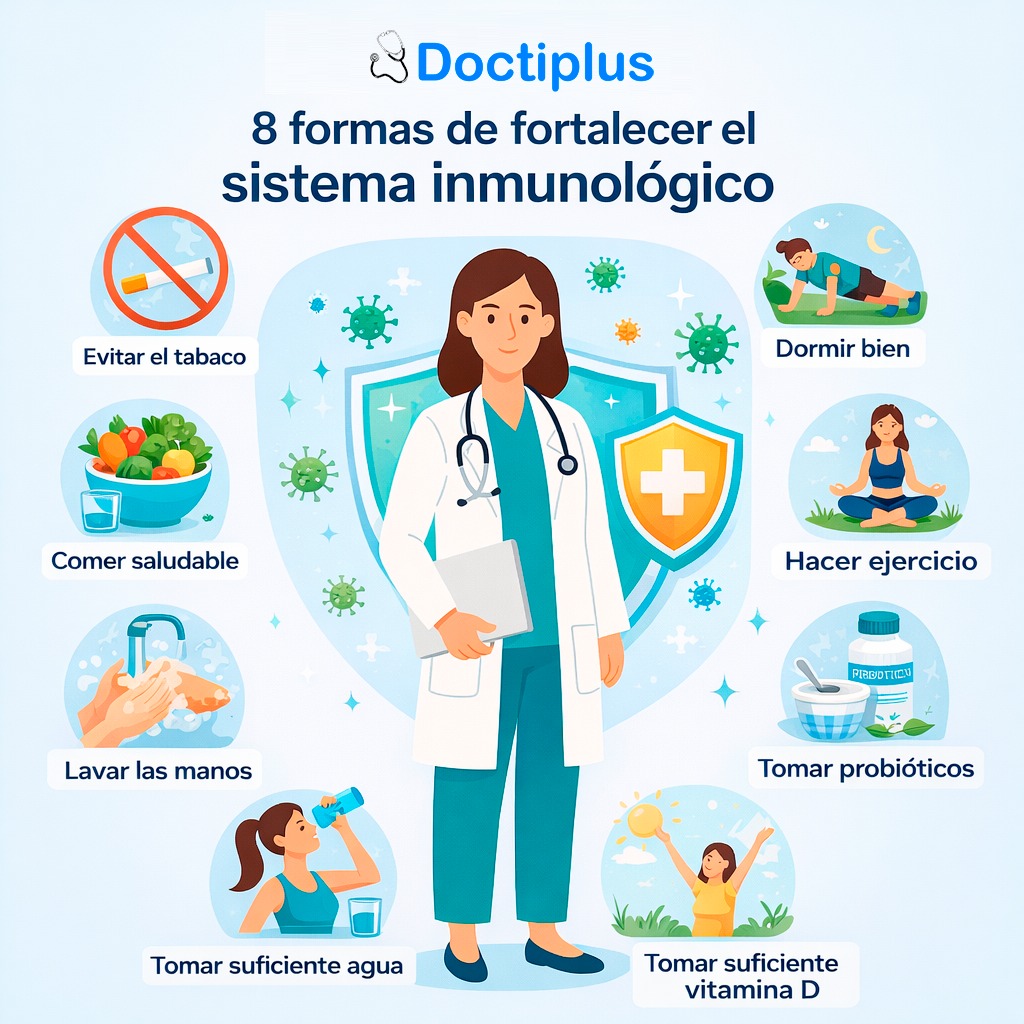 Doctiplus - 8 formas de fortalecer tu sistema inmunológico. Para ...