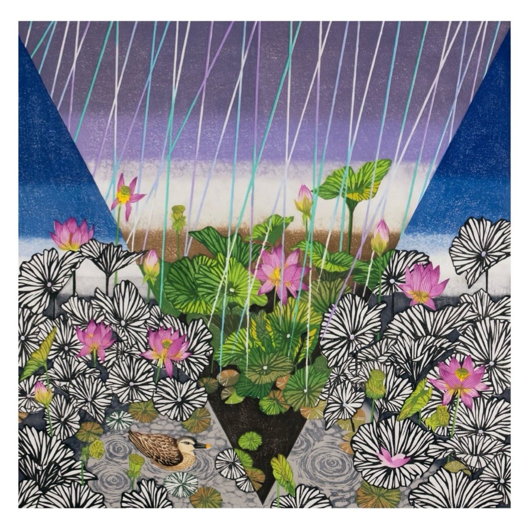 笠井正博展 2019.7.22〜8.3 養清堂画廊2階 シルクスクリーン、ガラス絵
