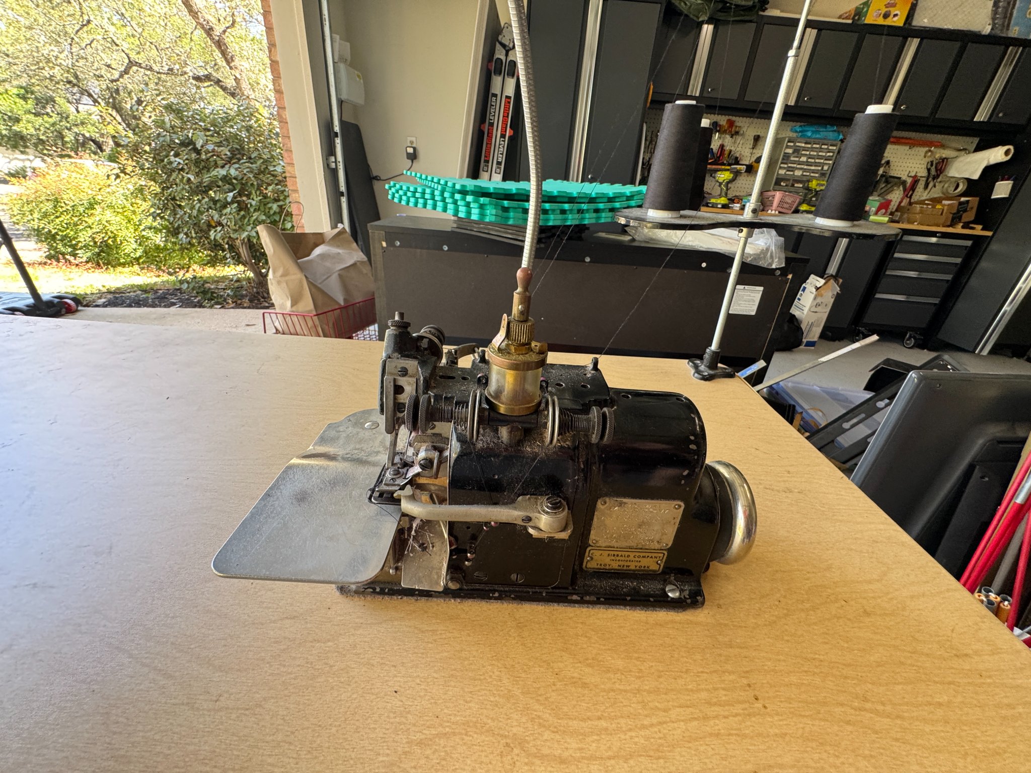 Merrow A-3DW Industrial Serger Sewing Machine on Table - Sewing ...