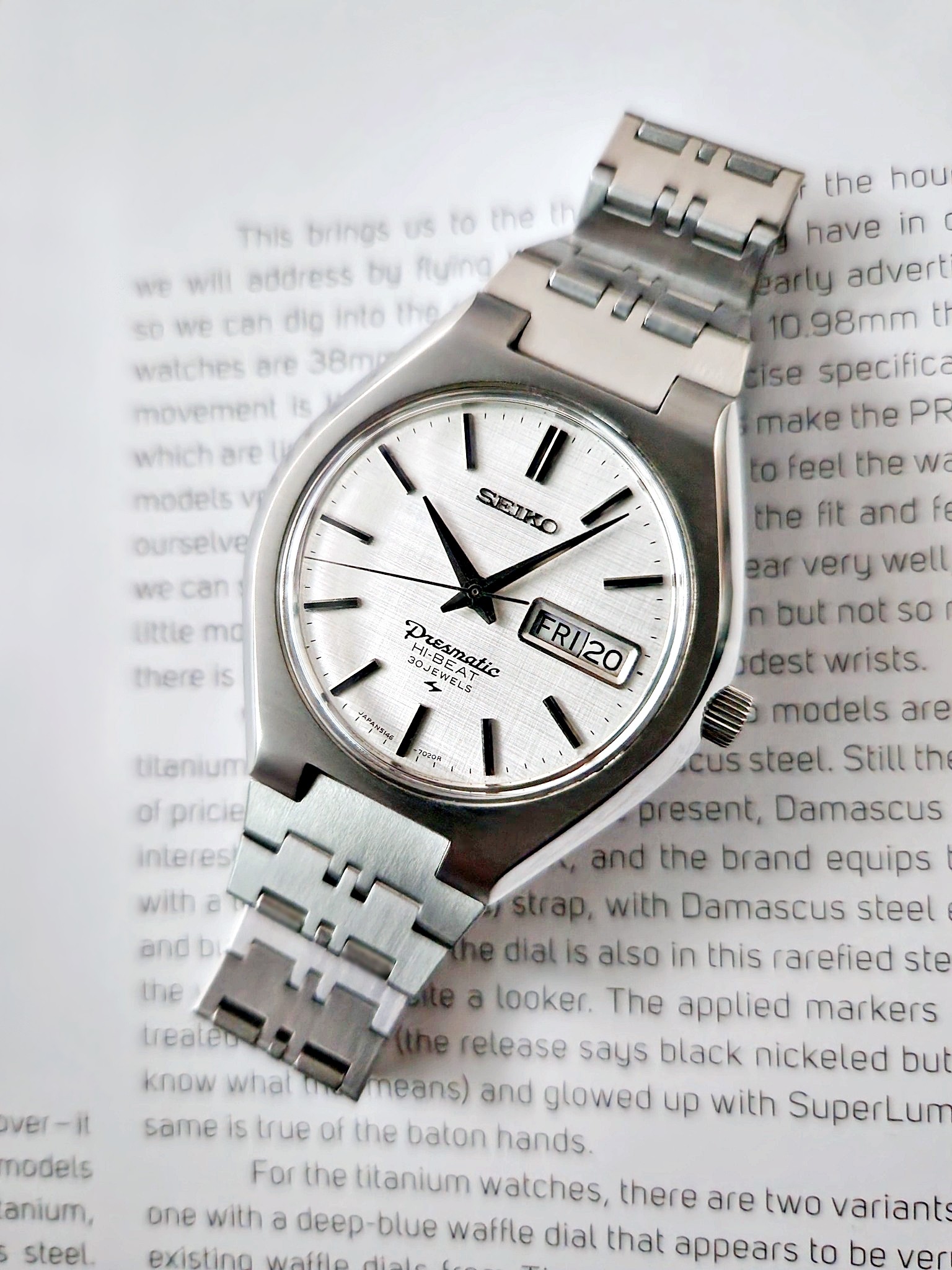 1969 Seiko Presmatic 30 Jewels automatic watch