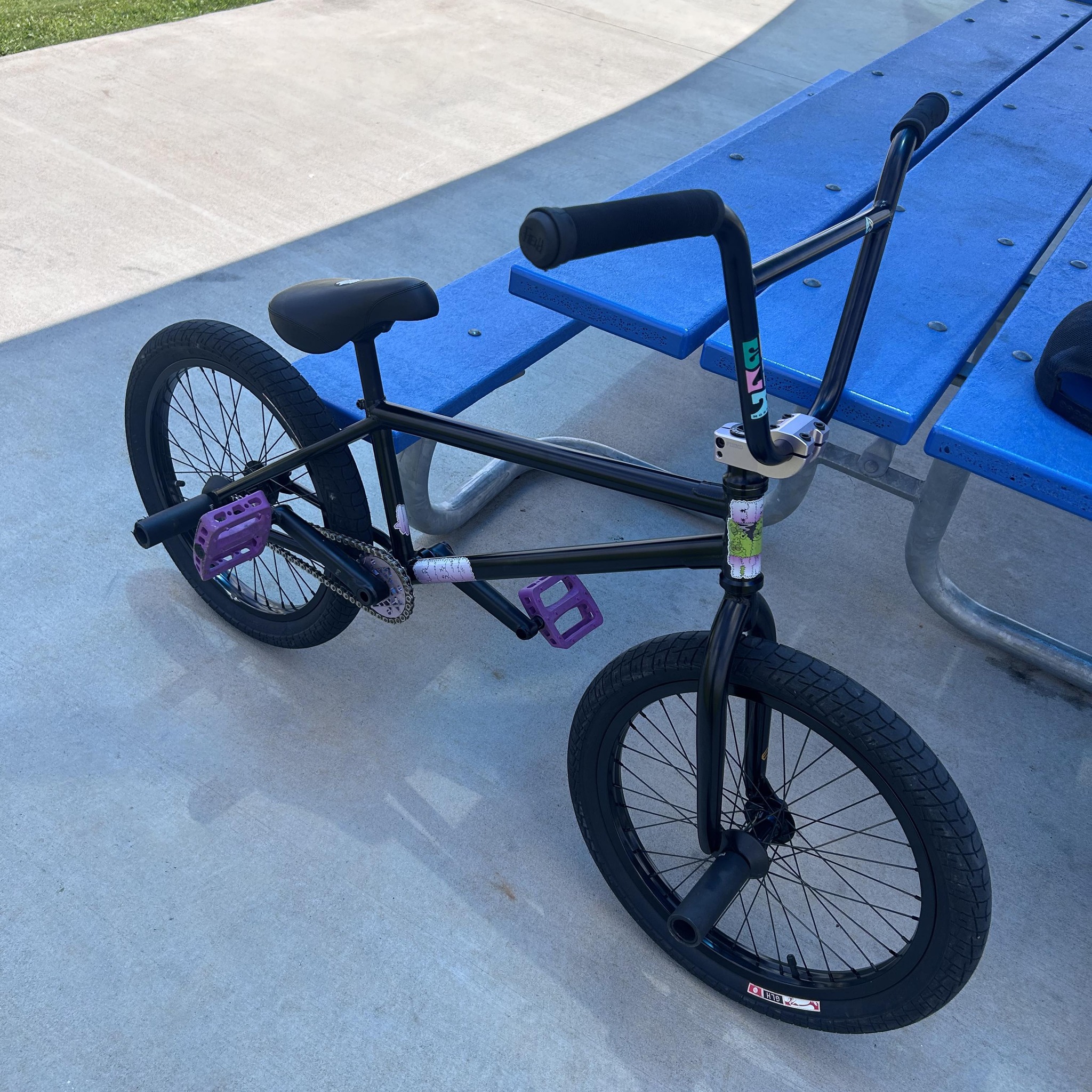 Upgraded BMX bike with Eclat 28mm forks and Ty Morrow bars