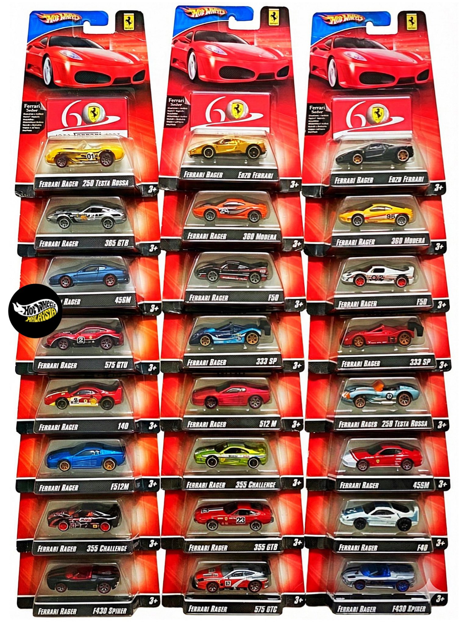 Hot Wheels Ferrari Racer die-cast model completed