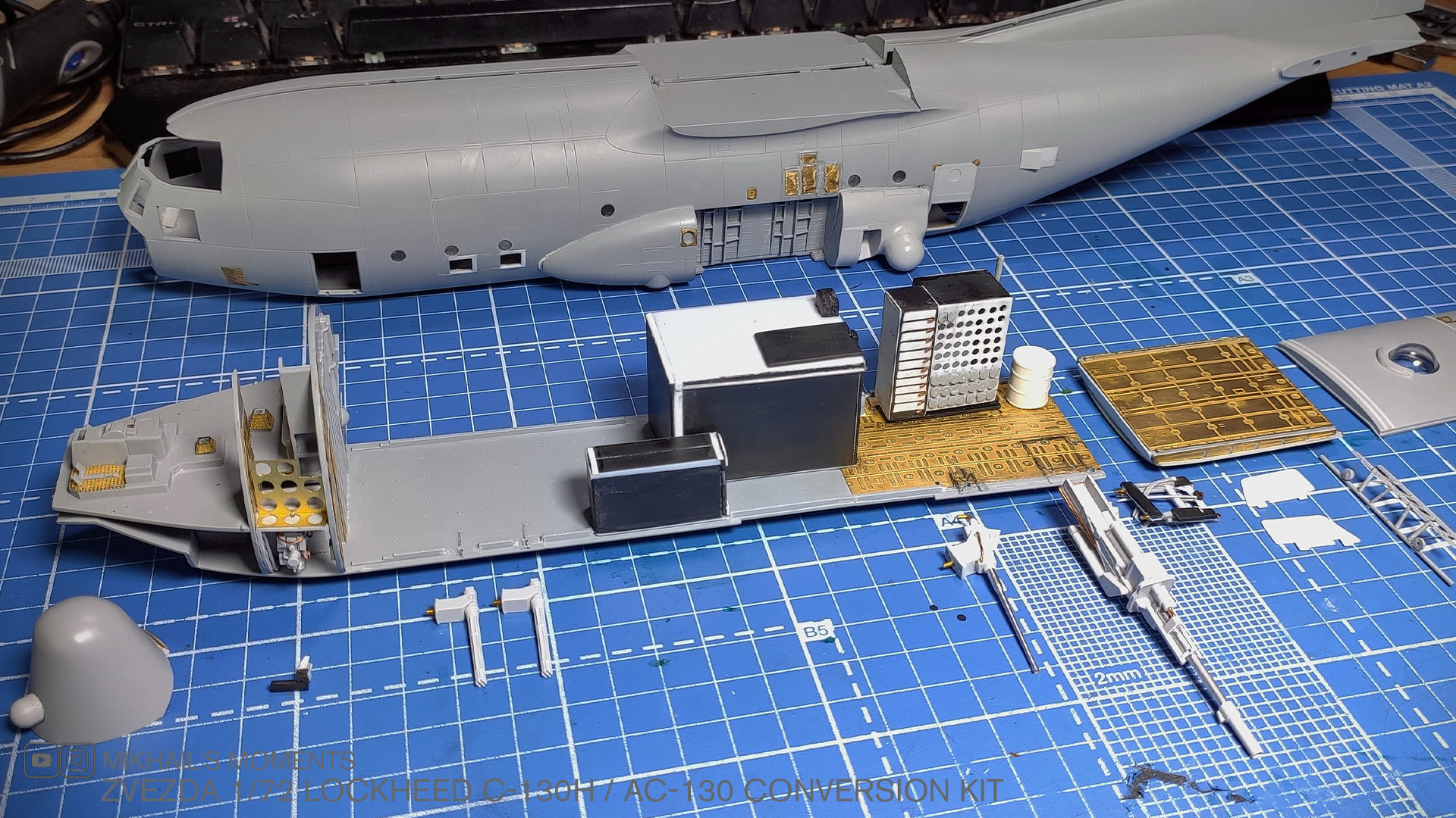 1/72 AC-130 Gunship Model Build Progress