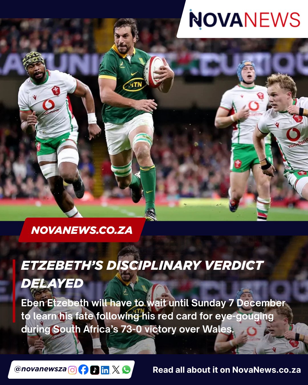 Standard - Etzebeth’s fate hangs in the balance after shocking red card ...