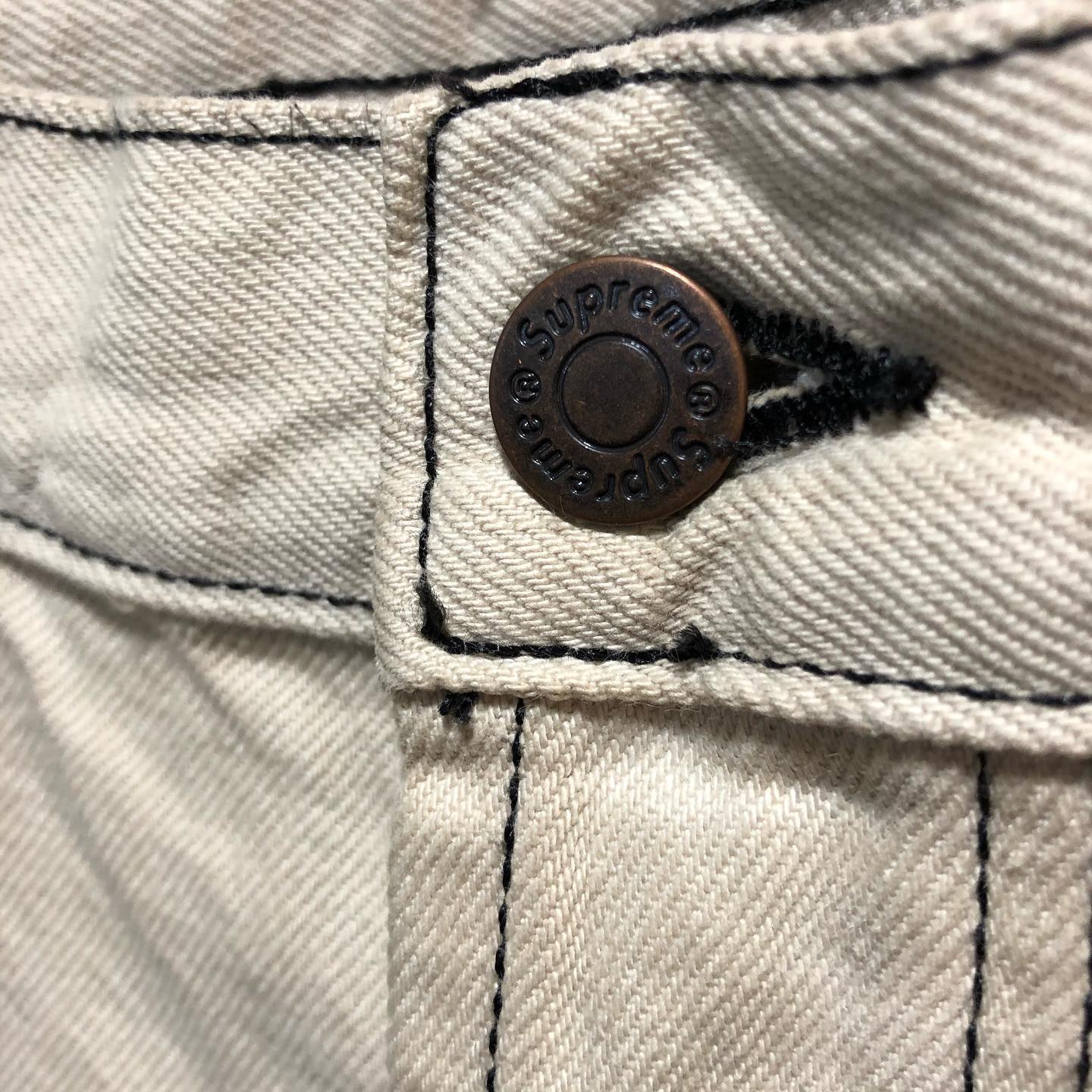 SUPREME / Diamond Stitch Carpenter Jean 2018A/W size：W32 
