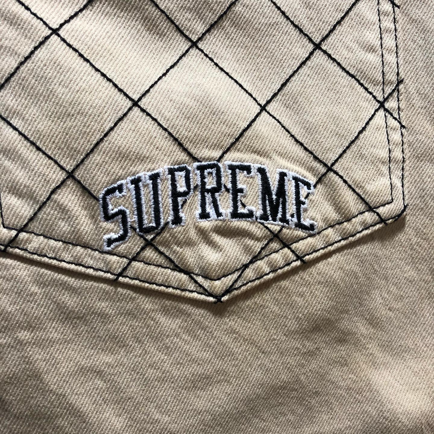 SUPREME / Diamond Stitch Carpenter Jean 2018A/W size：W32 