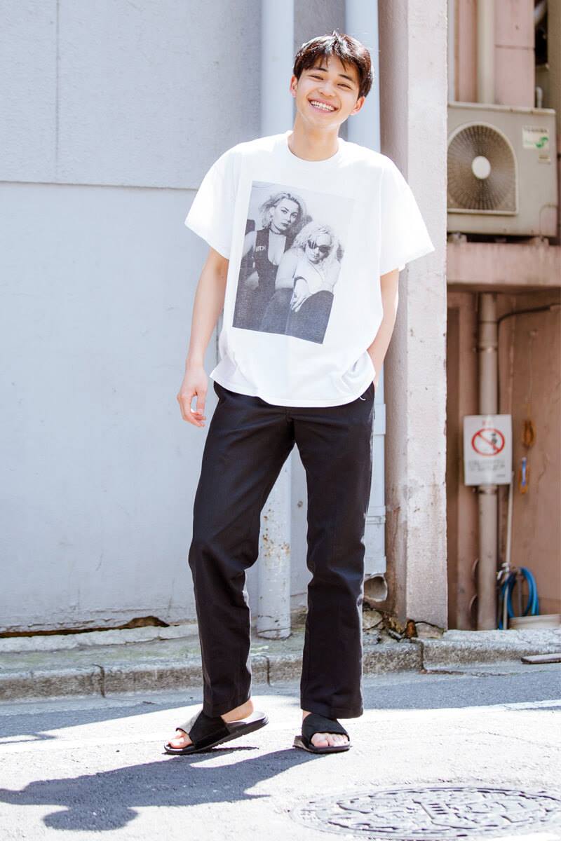 sunroof ワークパンツ ブラック M 中田圭祐 中田 圭祐] 中田圭祐は