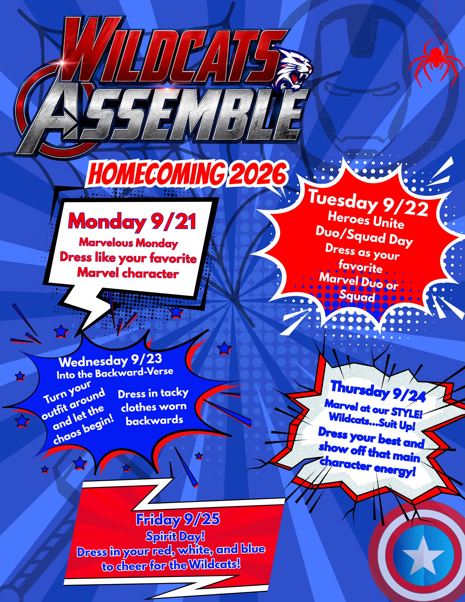 marvel homecoming dress Wildcats…..Assemble! Let's get ready for a Marvel-ous week!! Pakistani Bridal Dresses