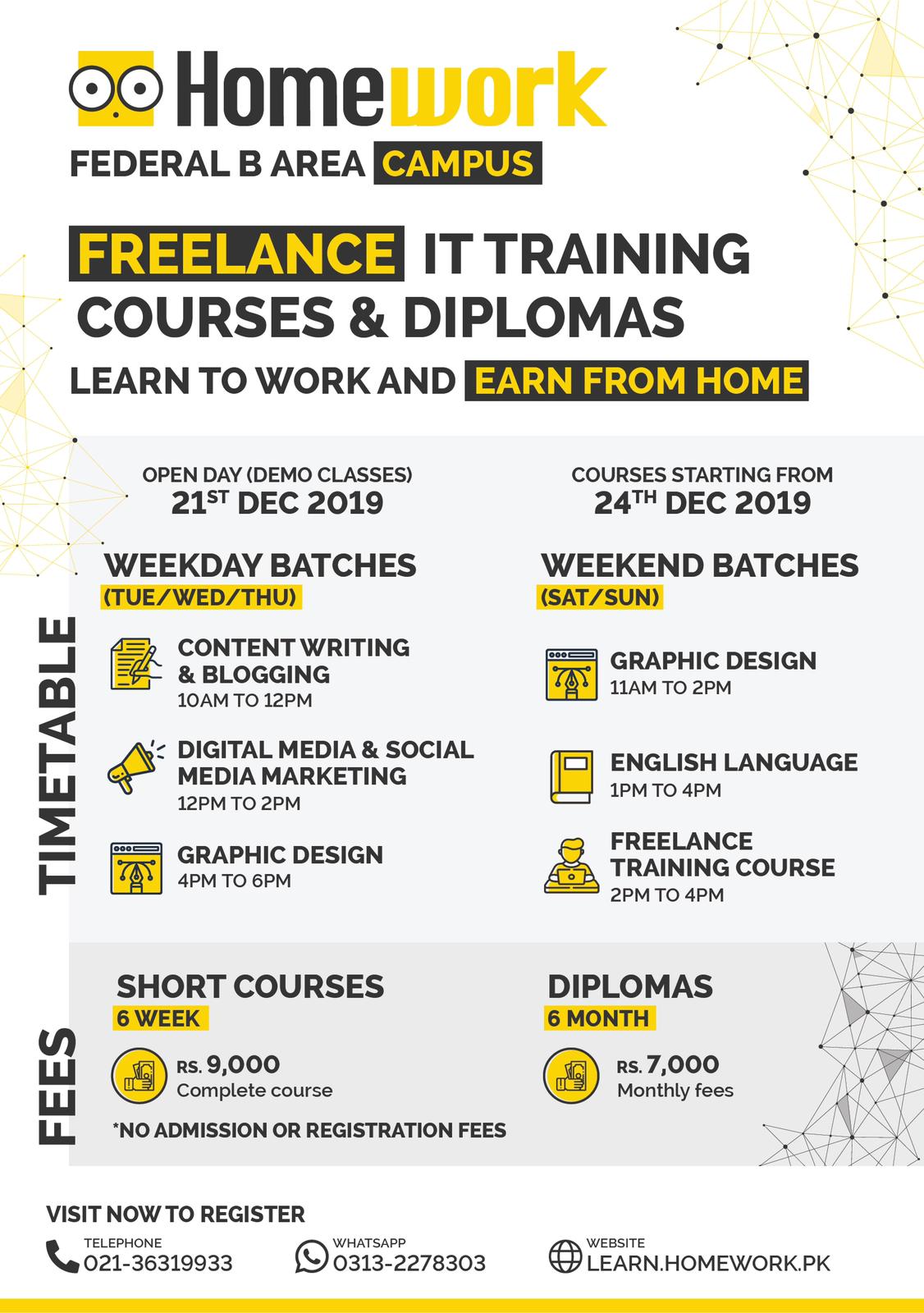 Here's the complete list of courses,... - Homework Pakistan