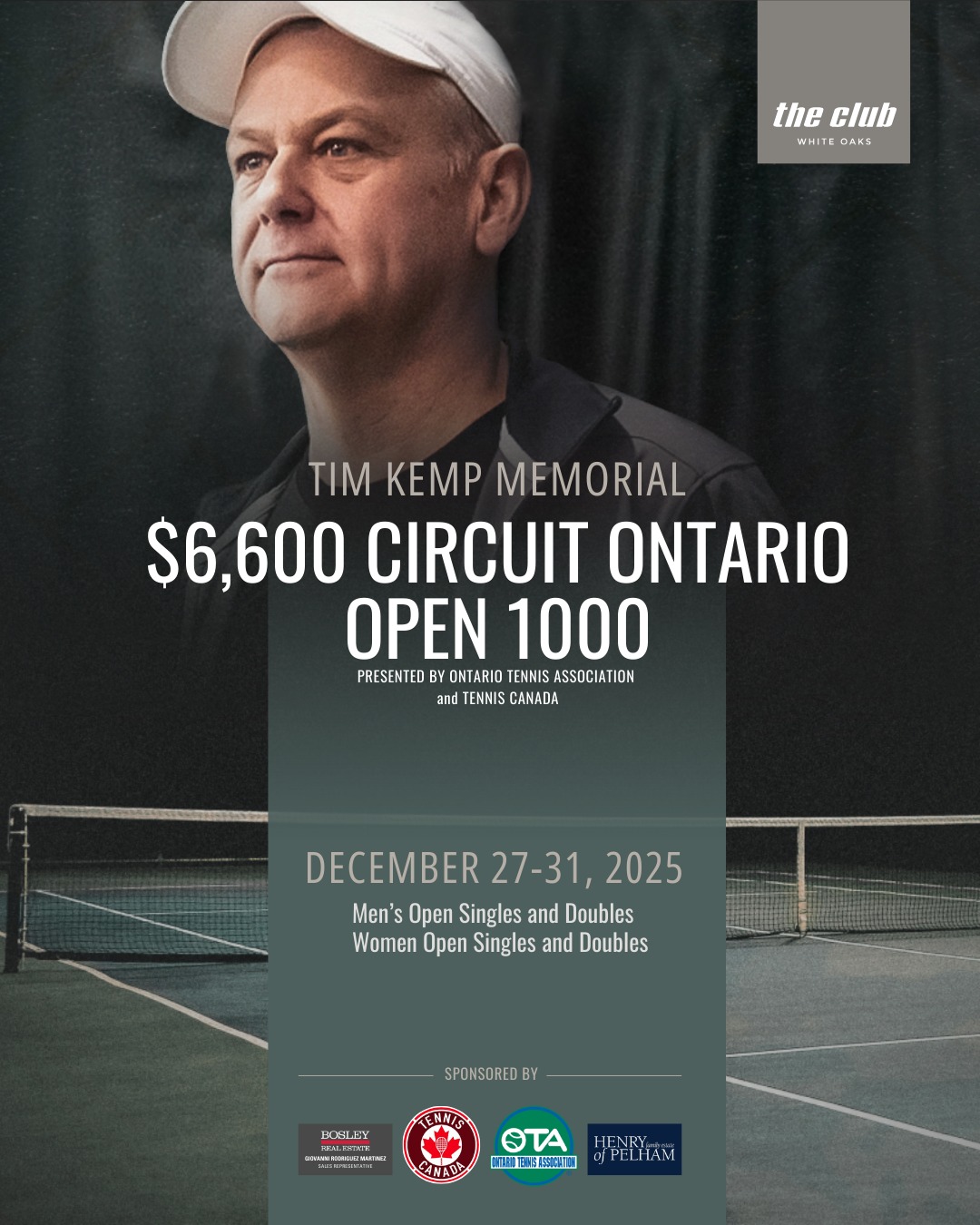 Tim Kemp Memorial Open 1000 –... - Ontario Tennis Association | Facebook