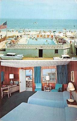 A vintage postcard of the Waldorf Motel in Ortley Beach NJ.