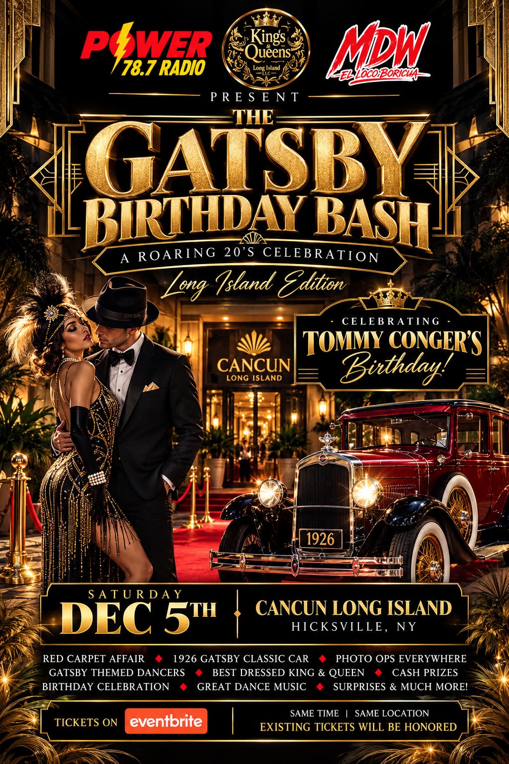 Gatsby birthday bash for Tommy Conger in Hicksville NY