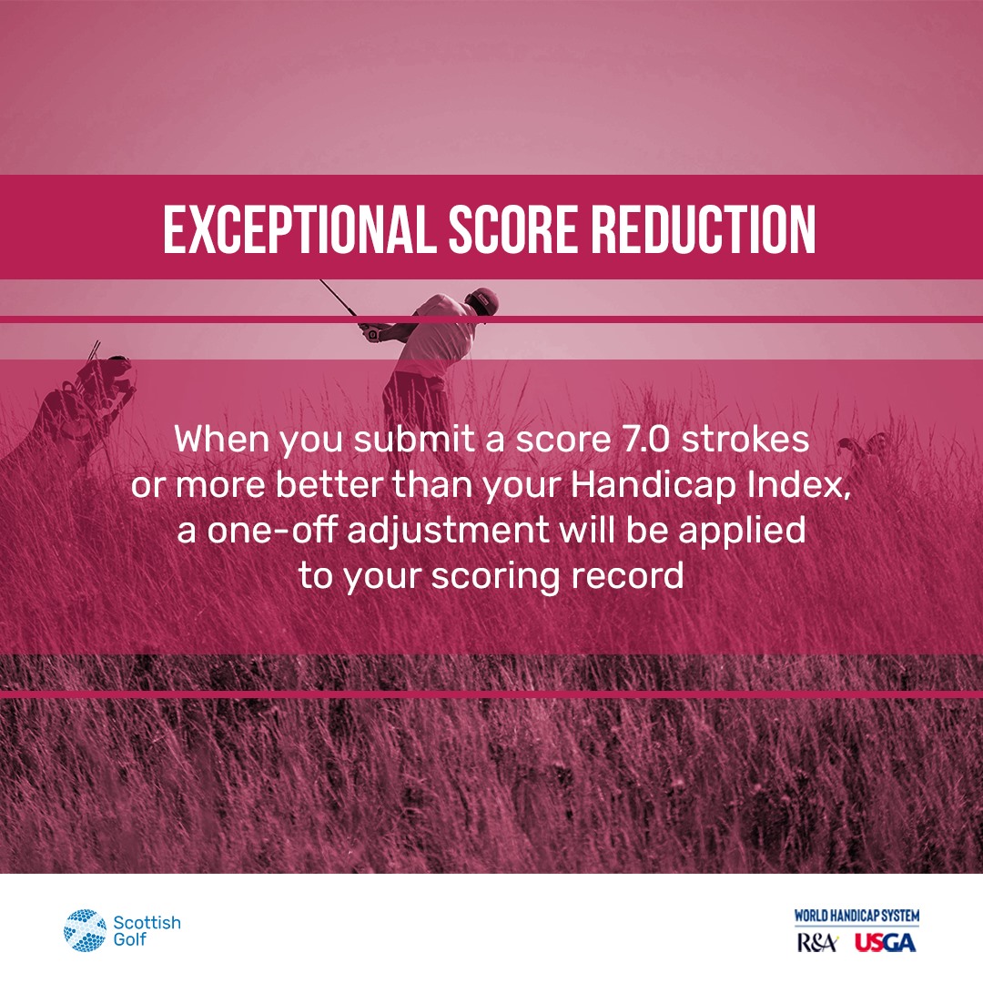 Scottish Golf - 📊| Exceptional Score Reductions are in...