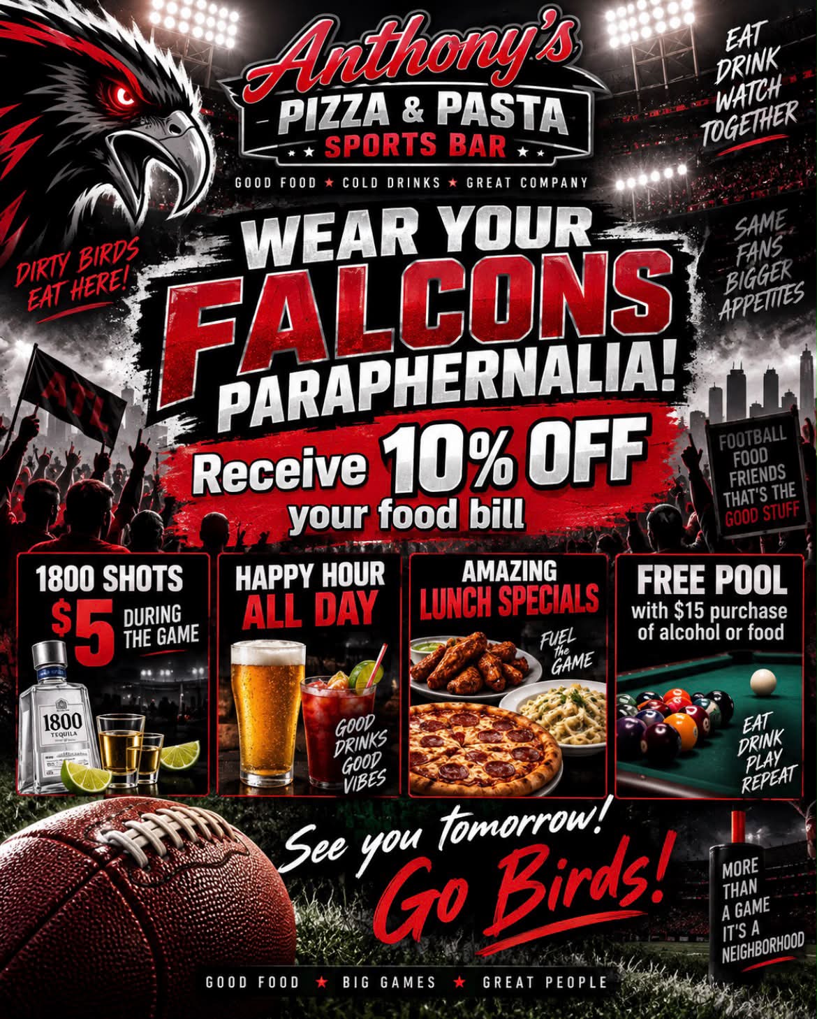 Anthony's Pizza & Pasta Sports Bar | Riverdale GA