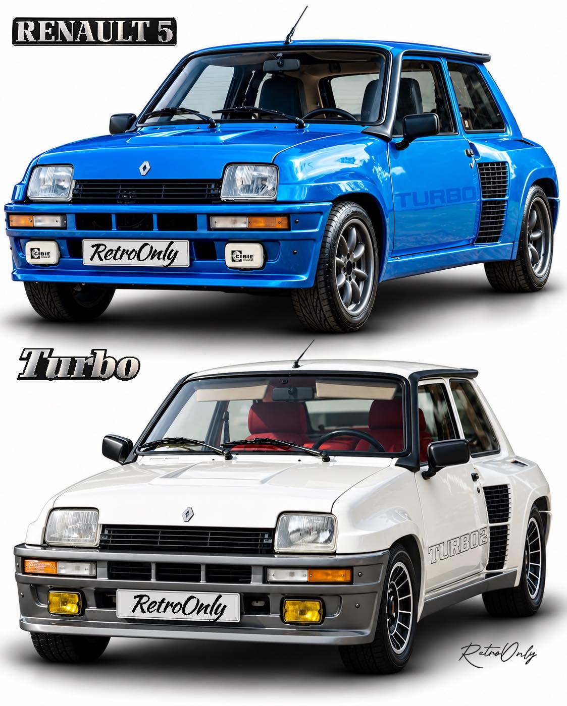 RENAULT 5 TURBO カタログ Renault 5 Turbo 1 and Turbo 2 specs and history
