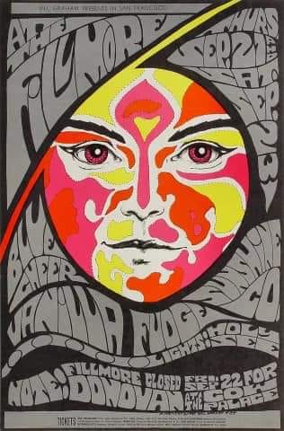 POSTER ART: Vanilla Fudge, Charles Lloyd Quartet Avalon Ballroom