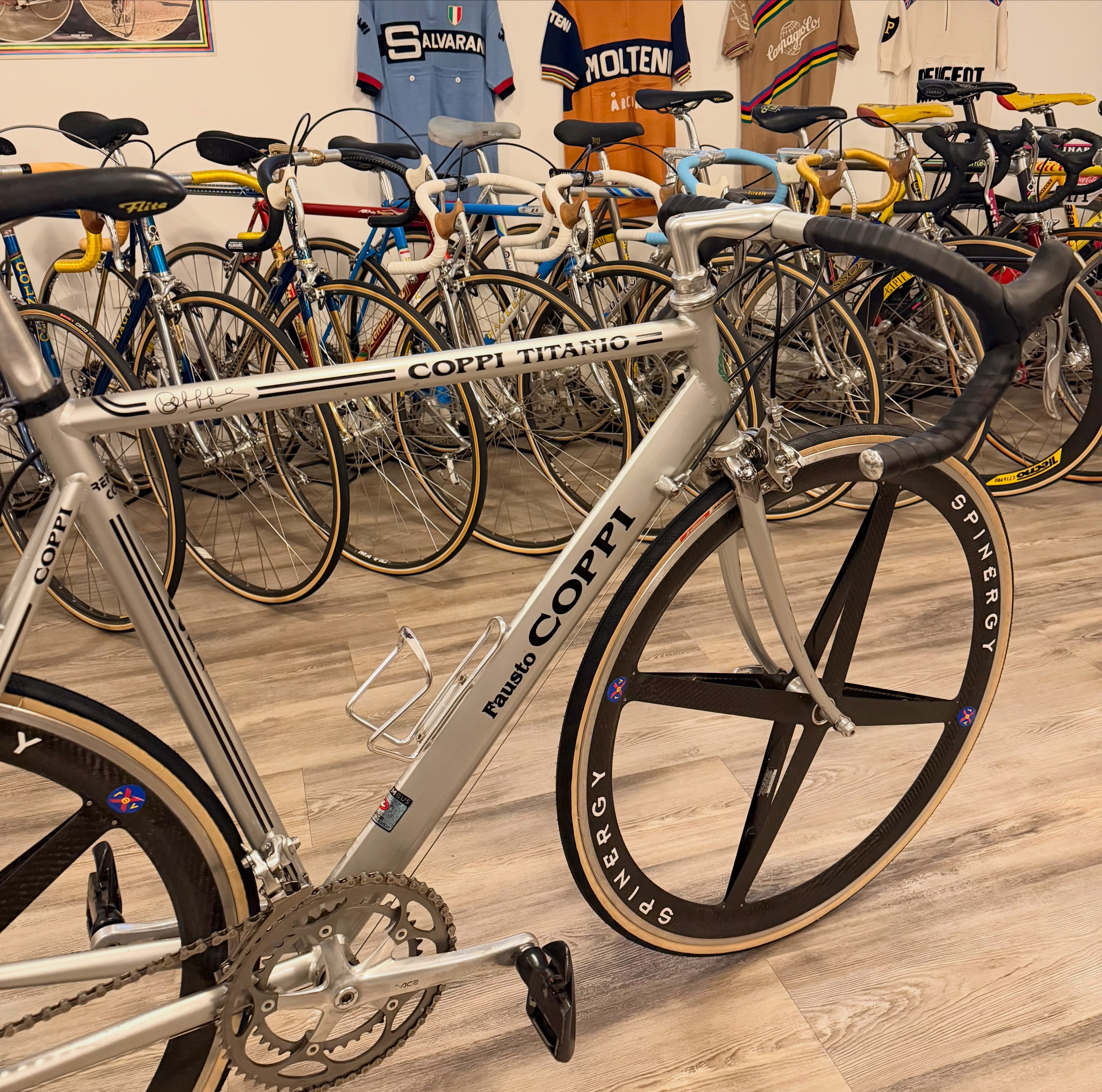 Fausto COPPI アルミロードバイク SPINERGY DURA-ACE Newcomer of the day! 1996-97 FAUSTO COPPI Lugano 53 Titanio