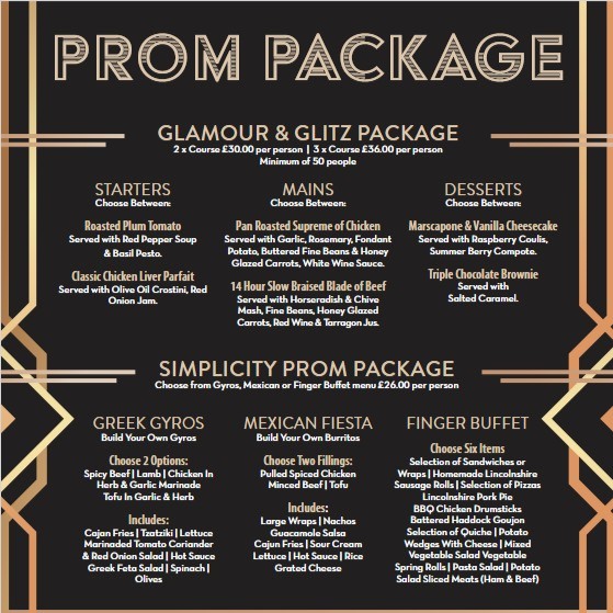 The Ashbourne - Prom 2026 Packages Now Available! Looking for the ...