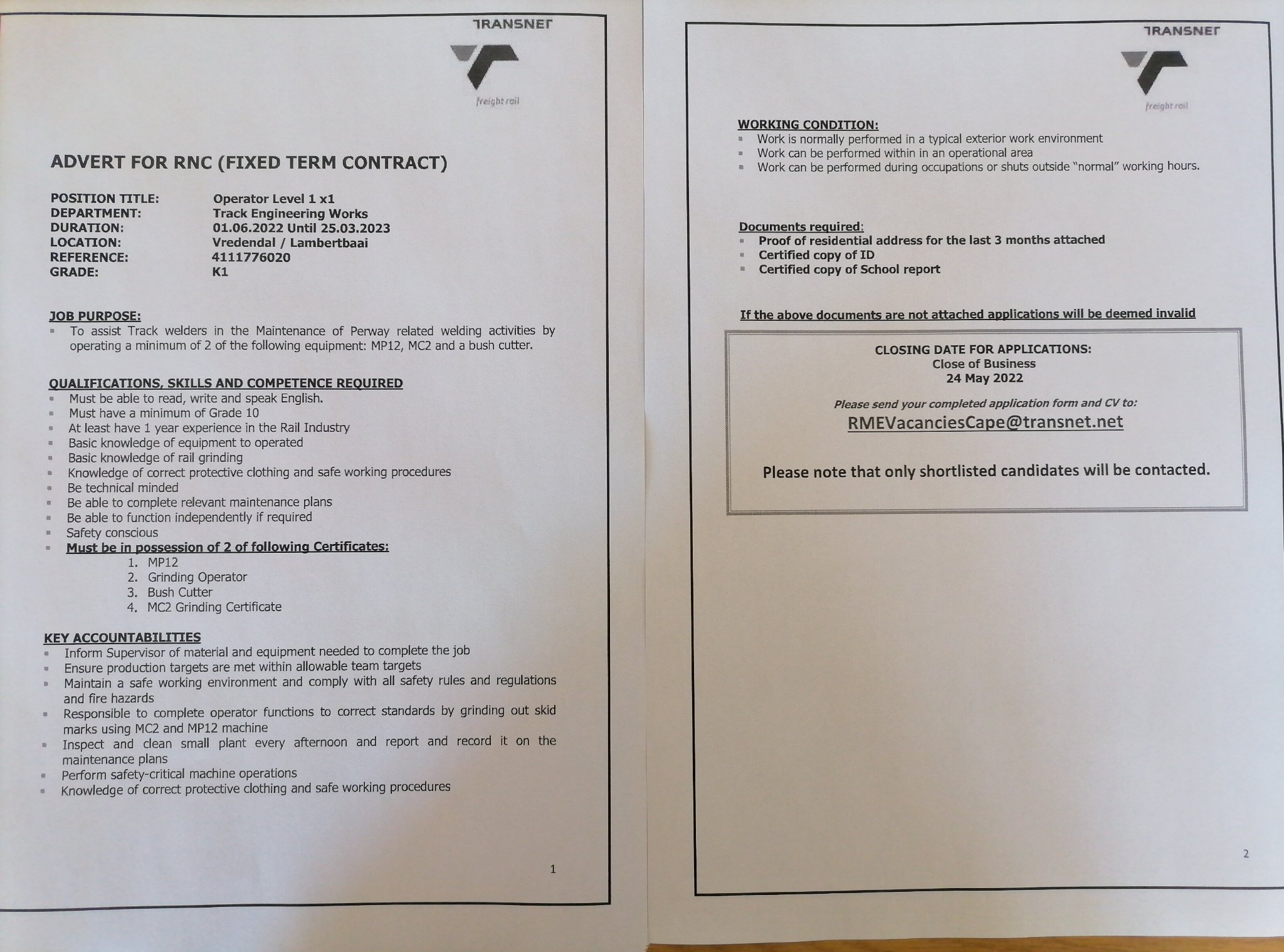 Community Help Organisations - CHO | Klawer