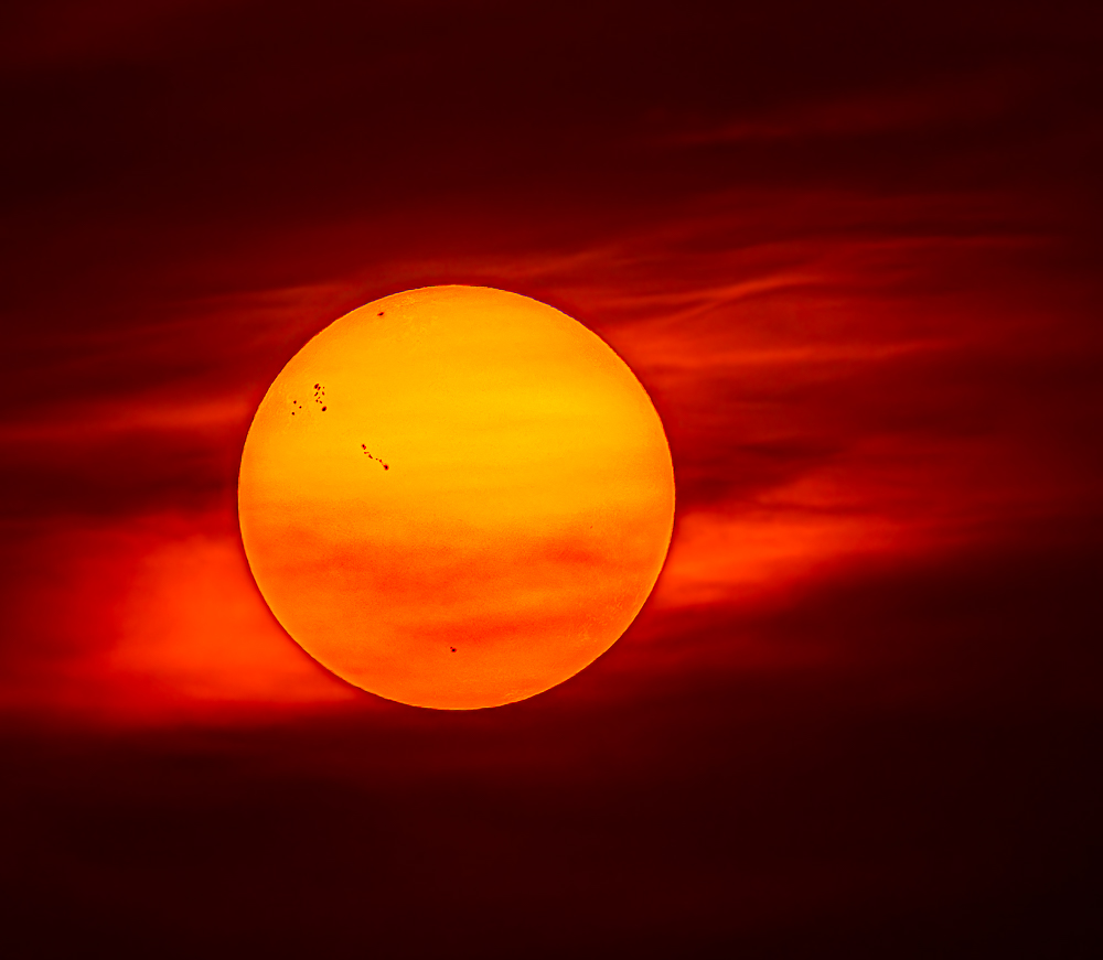 Photographing the sun with a Sigma 150-600mm lens