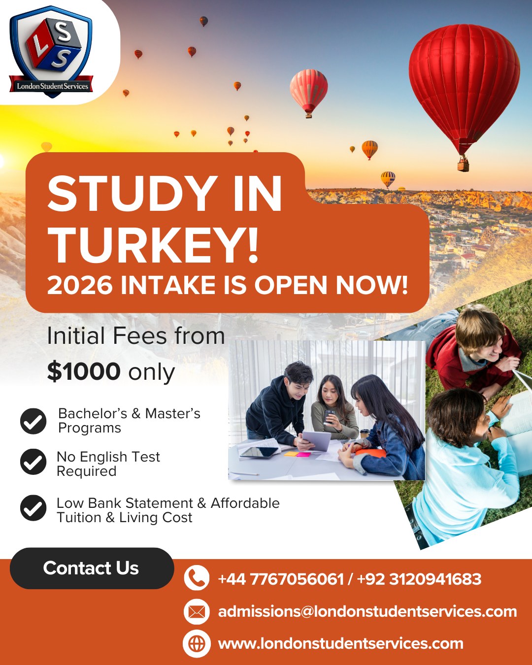 London - Study in Turkey 🇹🇷 for the 2026 intake with Bachelor’s and ...