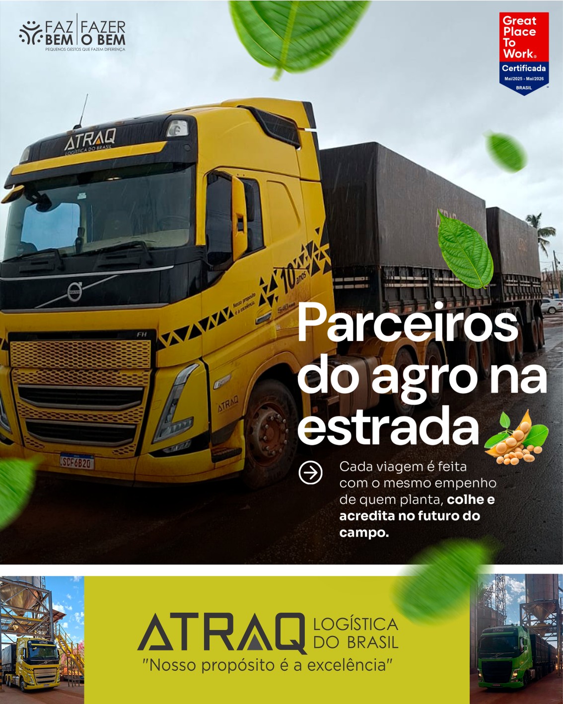 ATRAQ Logística - 🌾🚛 Parceiros do Agro na Estrada! 🌱 Cada... | Facebook