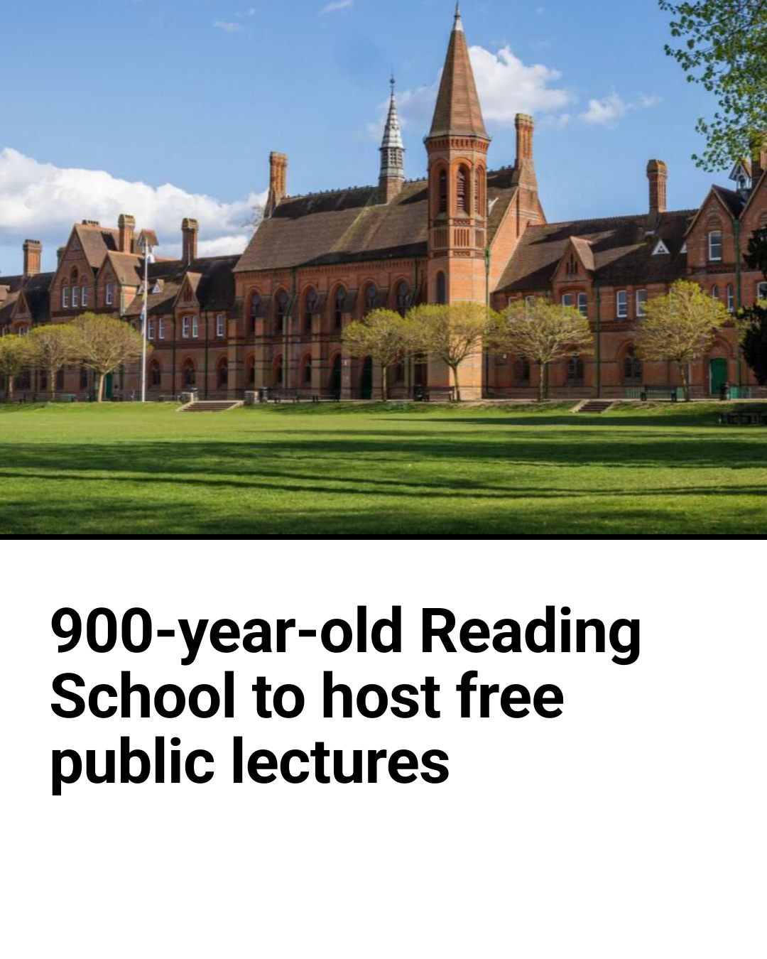 The Reading - The lecture series as 