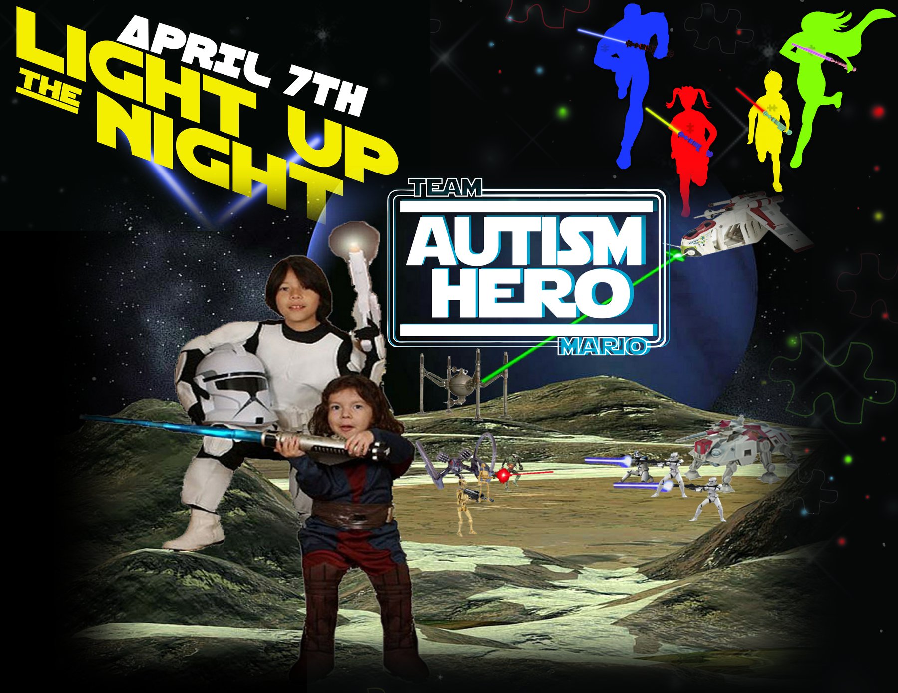 TEAM MARIO - Superheroes 5K Run for Autism and Buddy Fun...