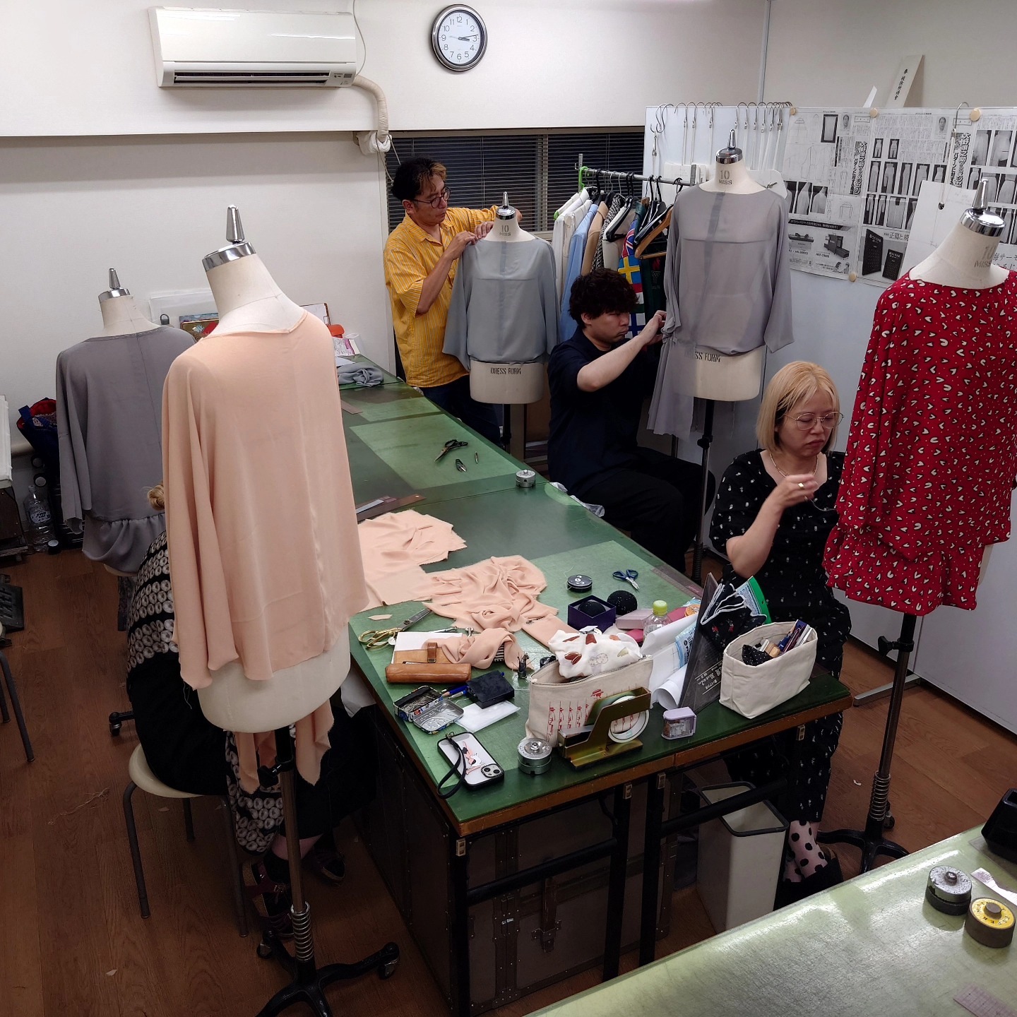 ファッションパーターンメーキング立体裁断 アミコファッションズ 洋裁