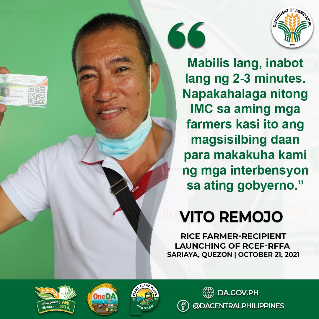 #RFFA || Vito... - Department of Agriculture - Philippines